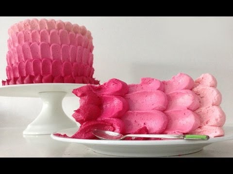 cook - Pink Ombre Cake using buttercream, easy and quick to make ombre cake. Buttercream recipes: http://goo.gl/QoNm3 Hi I am Ann, How to Cook That is a cake, choco...