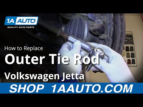 How To Install Replace Outer Tie Rod 1999-06 VW Volkswagen Jetta Golf and Beetle