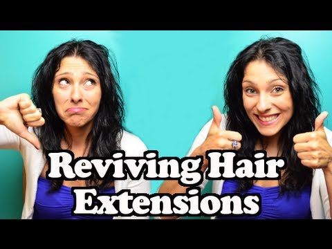 how to repair synthetic hair extensions