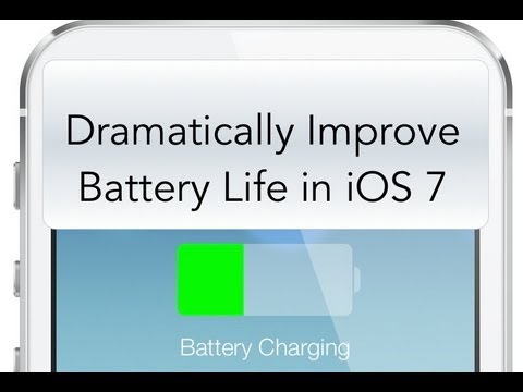 how to save ur battery on ios 7