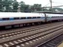 An NYP bound amtrak keystone train leaving trenton