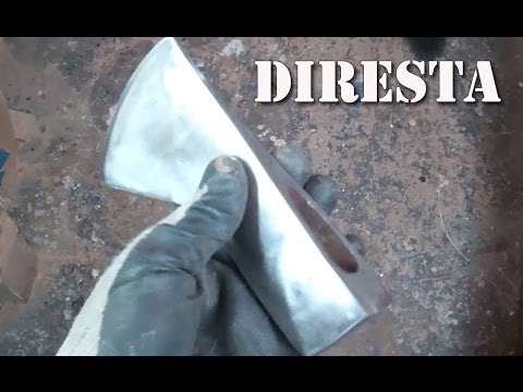 how to fit axe head to handle