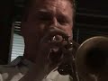 bruce cassidy's hotfoot orchestra live at the rex hotel toronto, kelly jefferson - tenor, vern dorge - alto, brian o'kane - trumpet, phil gray - trombone - doug gibson - tuba, tom szczesniak - piano, kim ratcliffe - guitar, pat kilbride - bass, ben riley - drums.