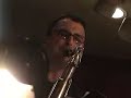 bruce cassidy's hotfoot orchestra live at the rex hotel toronto, kelly jefferson - tenor, vern dorge - alto, brian o'kane - trumpet, phil gray - trombone - doug gibson - tuba, tom szczesniak - piano, kim ratcliffe - guitar, pat kilbride - bass, ben riley - drums.