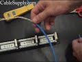 How to punch down a 12port patch panel How to punch down a 12port patch panel