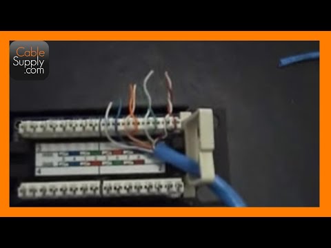 how to wire krone patch panel