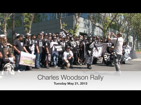 Charles Woodson Rally - Oakland Raiders Alameda HQ - 5/21/13