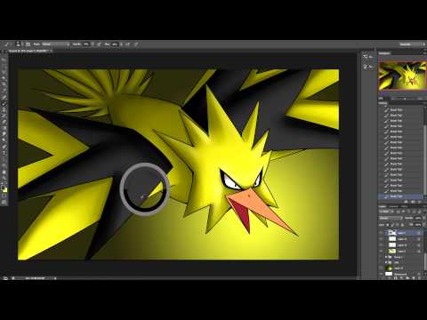 how to draw zapdos