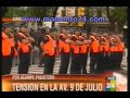 Piqueteros cortan 9 de Julio en reclamo de planes sociales prometidos por el Gobierno