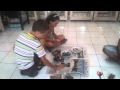 Creating necklaces with a balinese silversmith