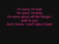 Sorry by Buckcherry lyrics