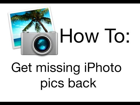 how to recover iphoto library