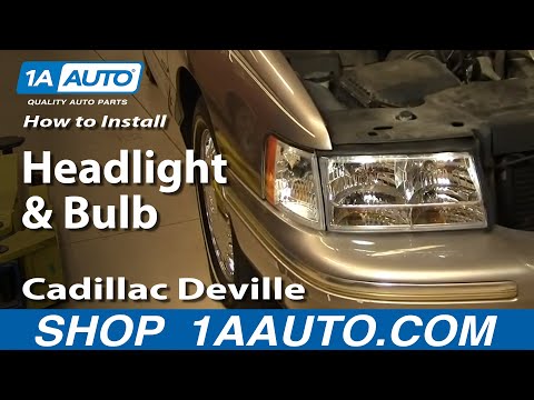 How To Install Replace Headlight and Bulb Cadillac Deville 97-99 1AAuto.com