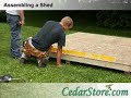 Learn how to assemble a CedarStore.com shed from start to finish.