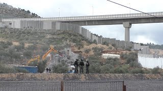 House demolitions in Bir ‘Onah, Beit Jala,  29 Jan. ‘18