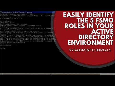 how to discover fsmo roles