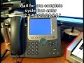 How to Hard Reset Cisco 7970 How to Hard Reset Cisco 7970
