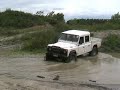 Defender 130 and Toy LJ70 havin fun