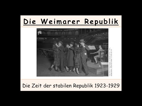 Weimarer Republik: Die stabilen Jahre 1923-1929 (Rapa ...