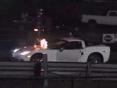nitrous explodes on C6 corvette