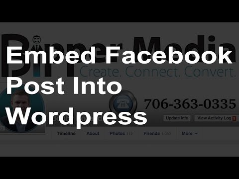 how to post wordpress to facebook