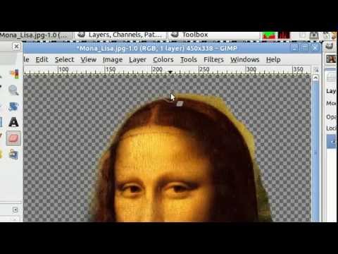 how to isolate an image in gimp