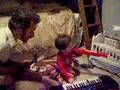 Everette rockin' with Uncle Aaron