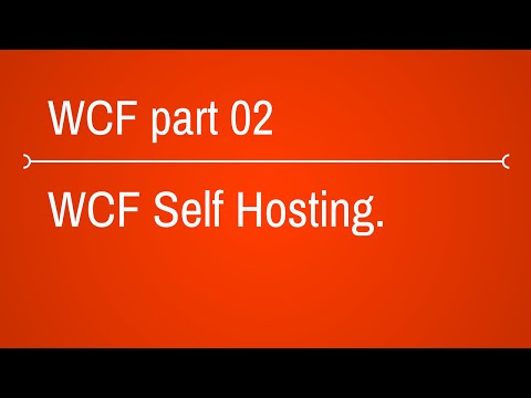 how to do self hosting in wcf