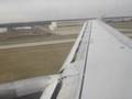UA A319 Landing and Arriving at IND's New Terminal