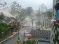 Enchente em Blumenau - 2008 - queda de casa no meio da rua Hermann Huscher