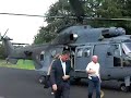 Exiting a Cougar helicopter Exiting a Cougar helicopter