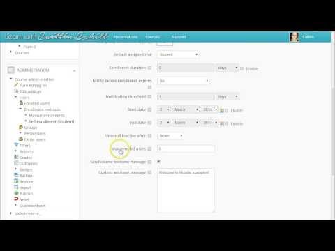 how to self enroll in moodle