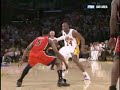 visit http://www.nba.com/video for more highlights.  kobe bryant spins through the golden state defense then slides the pretty no-look-behind-the-back pass to ronny turiaf for the jam and the foul.