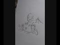 Drawing a baby dragon