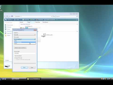 how to format an usb drive