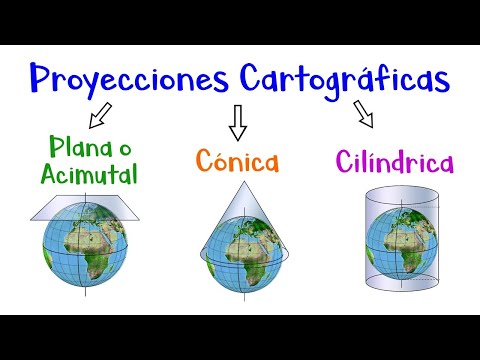 🌎 Proyecciones Cartográficas: Cónica, Cilíndrica, Plana o Acimutal 🗺 [Fácil y Rápido]