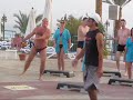 Mısırda Rus turistlerin Sabah ısınma Hareketleri, как русские отдыхают в египте... 