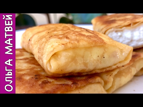 Рецепт Вкусных Налистников (Блины) с Творогом | Crepes With Cottage Cheese Recipe