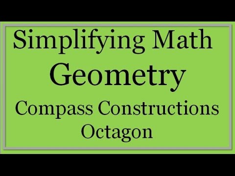 how to draw octagon with compass