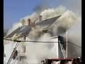 Chimney almost kills firefighters