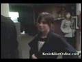 Kevin Kline films Natasha Leggero after a show