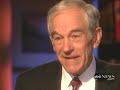 Ron Paul on Justifiable War - ABC Stossel 12/12