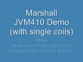 Marshall JVM Demo (single coils)