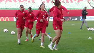 تداريب المنتخب الوطني النسوي استعدادا للمباراة الودية المقبلة