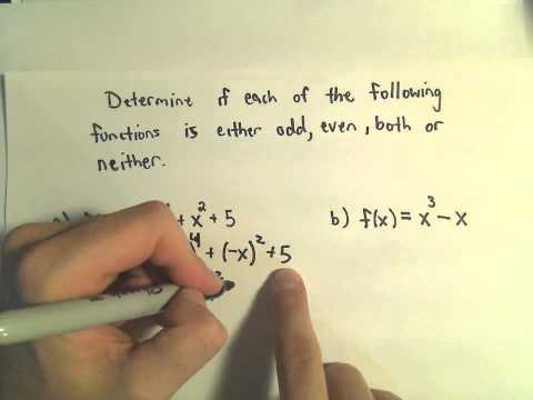 how to define odd and even functions