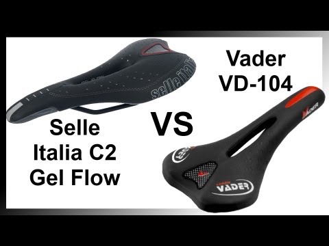 Selle Italia C2 Gel Flow vs Vader VD-104 MTB Saddle Review Mountain Bike Selle Italia C2 Gel Flow vs Vader VD-104 MTB Saddle Review Mountain Bike