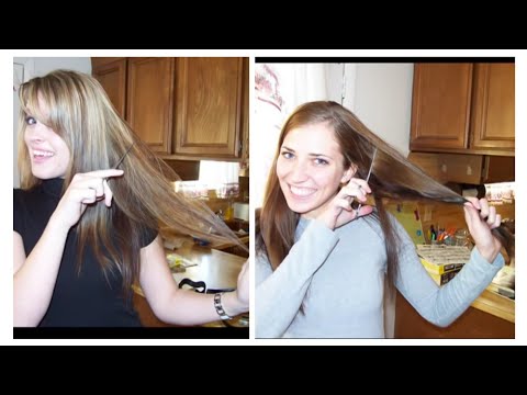 Haircut - this is the whole video of this previous before and after who has the better after brunette or light brown.