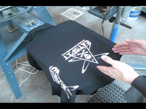 how to dye screen printed shirt