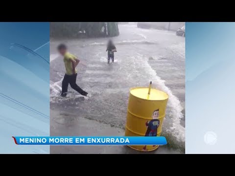 Salto: menino morre em enxurrada