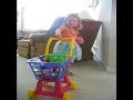 mara kate dressed up to go shopping for groceries.